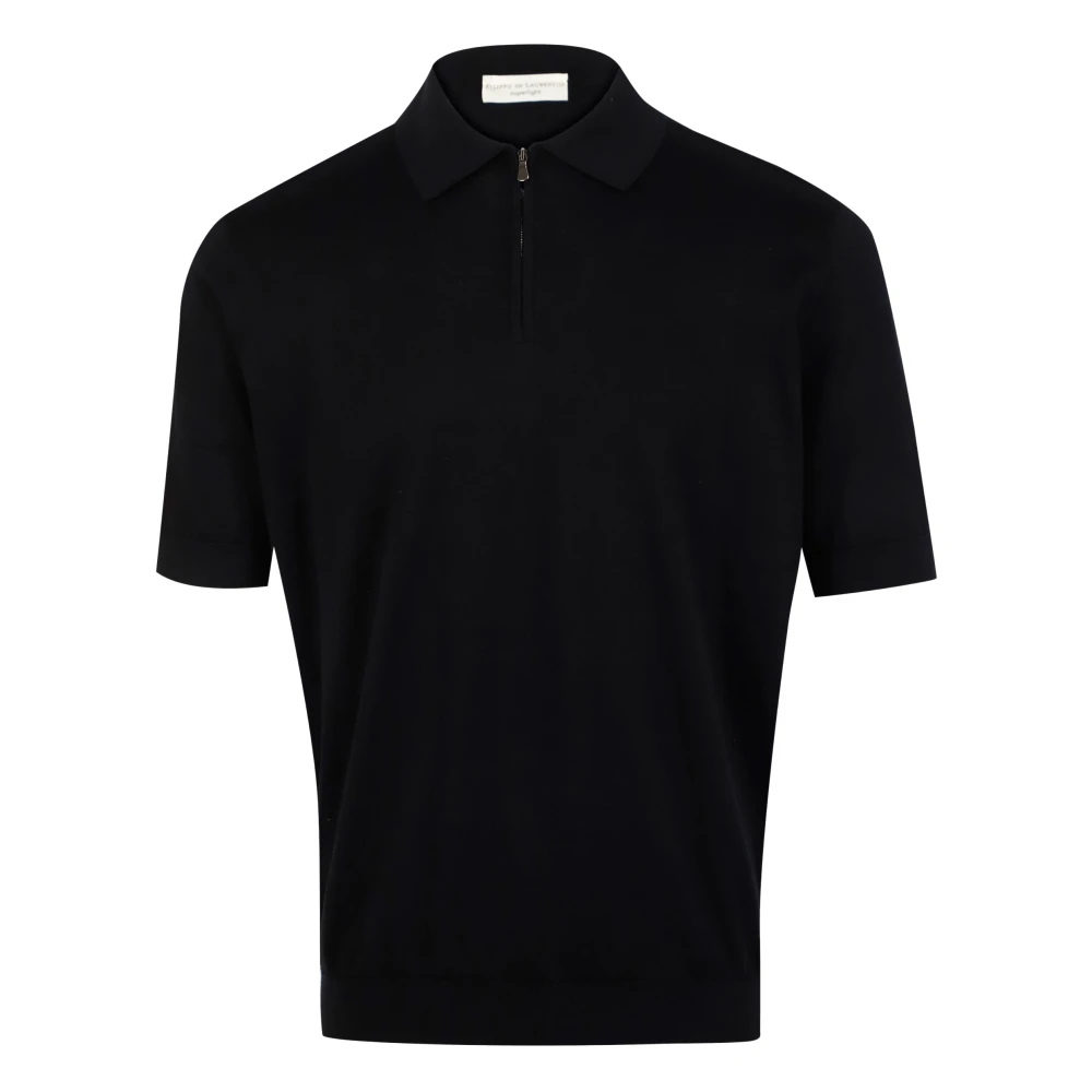 Filippo De Laurentiis Stijlvolle Shirts & Polo's Black Heren