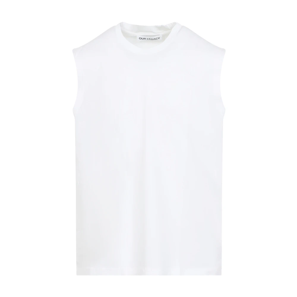 Our Legacy Men's White Breathe Tank Top - Sleeveless Tops - S - Tops