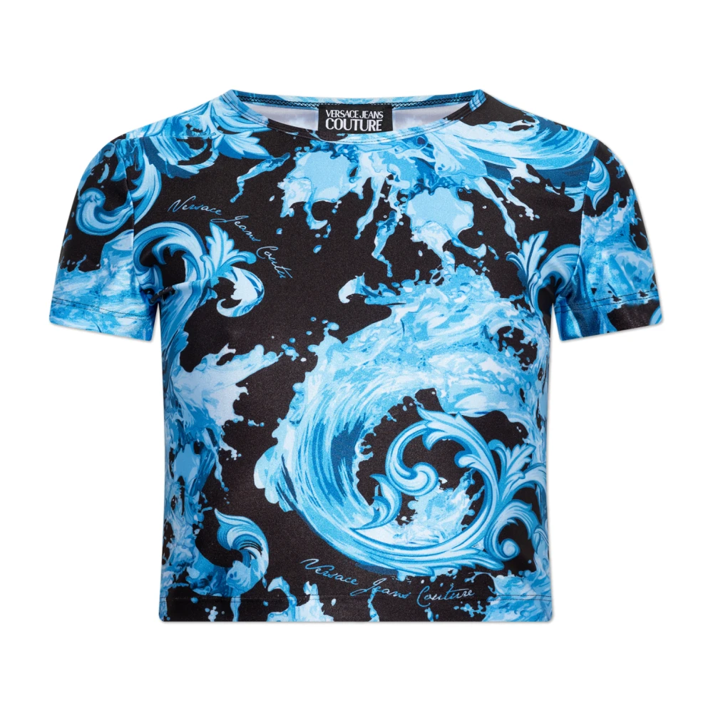 Versace Jeans Couture Donna Blu Top, Xs, New,