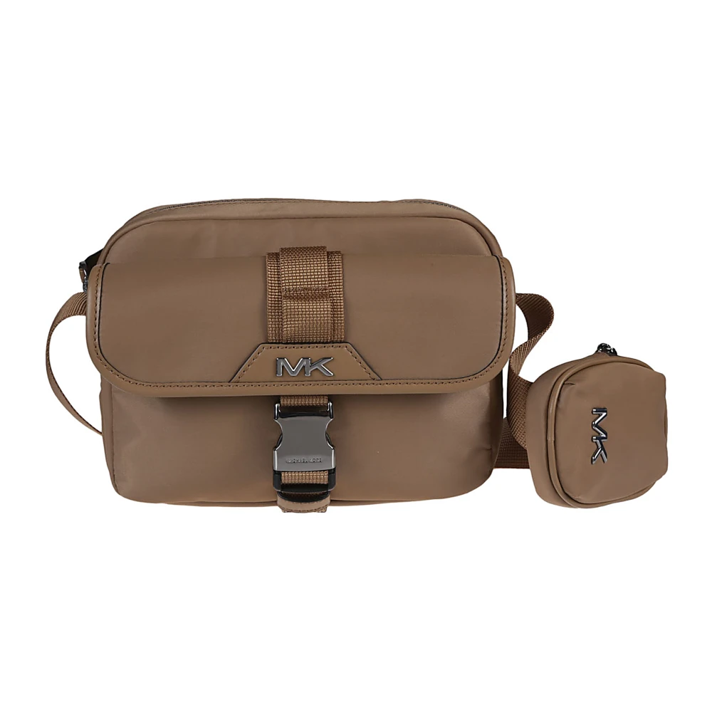 Michael Kors Utility Flap Crossbody Tas Brown Heren