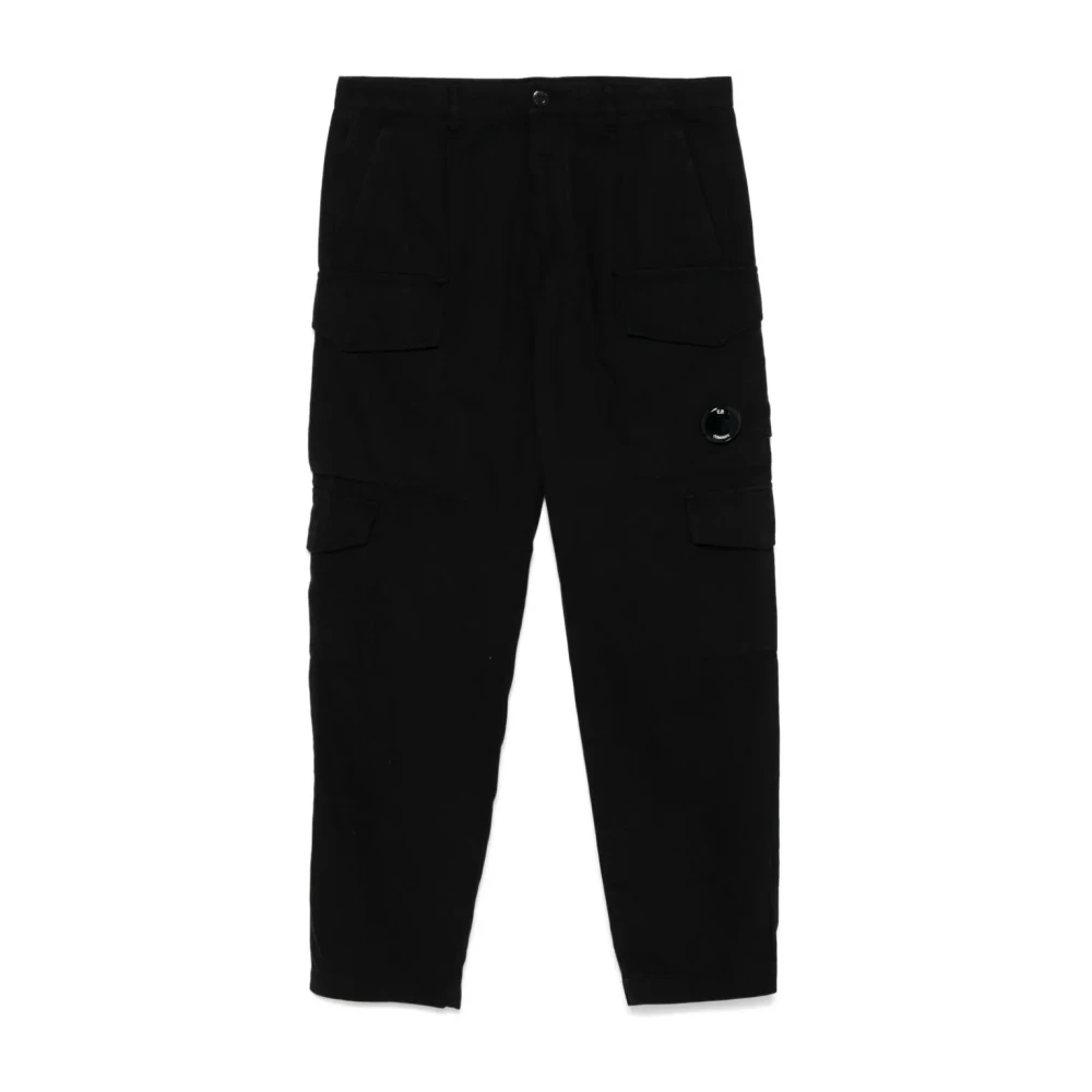 C.P. Company Zwarte Cargo Broek 100% Katoen Black Heren