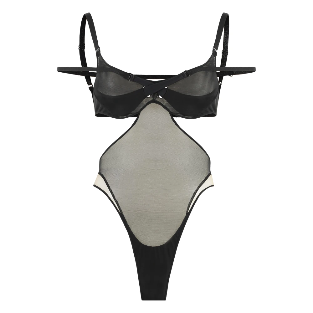 Mugler - Tops > Body - Black - Mugler - Modalova