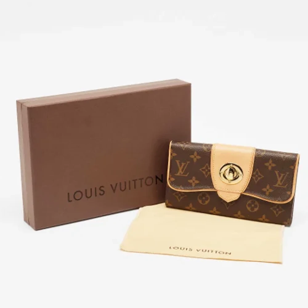 Louis Vuitton Vintage Pre-owned Coated canvas wallets Brown Dames