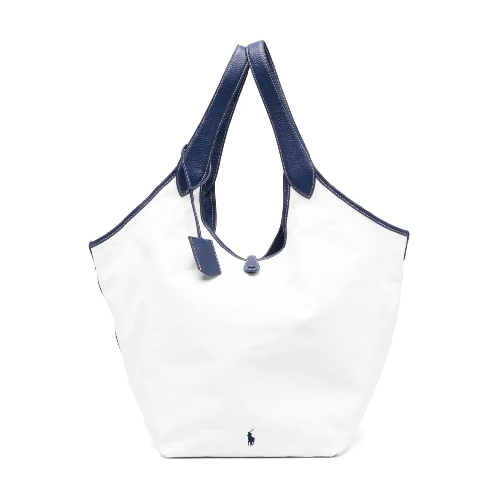 Polo Ralph Lauren Witte Tassen met Omslagtop en Handvatten White Dames