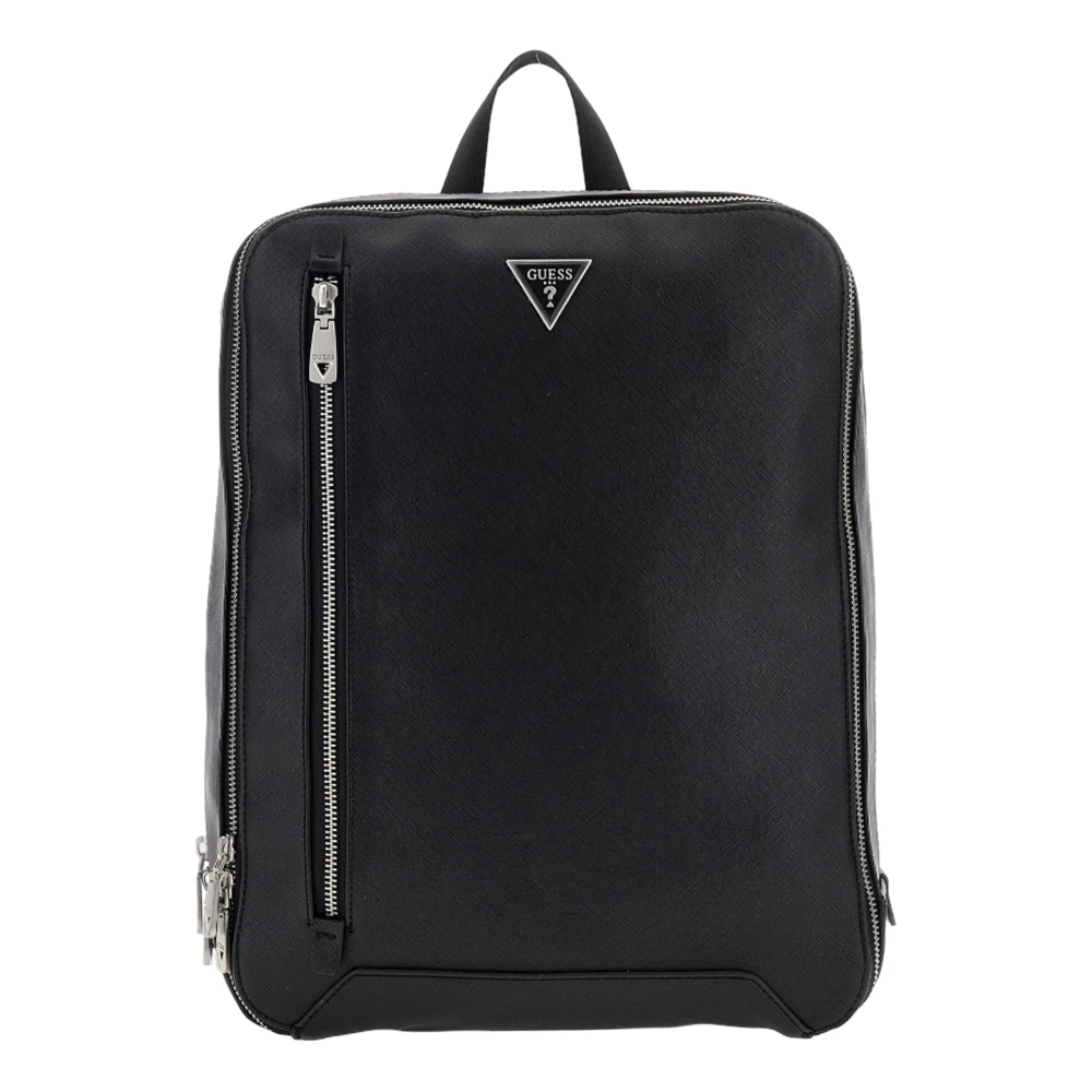 Guess Svart ryggsäck med laptopfack Black, Herr