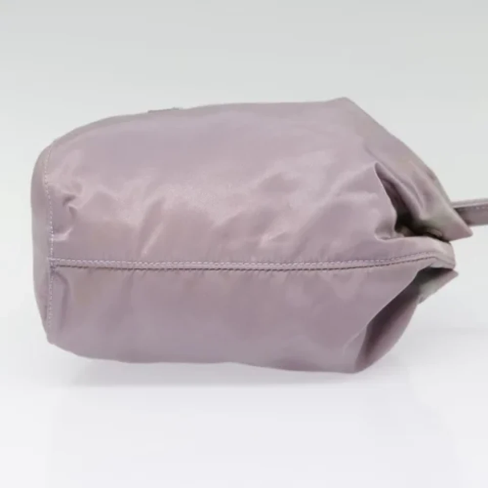 Prada Vintage Pre-owned Nylon pouches Purple Dames