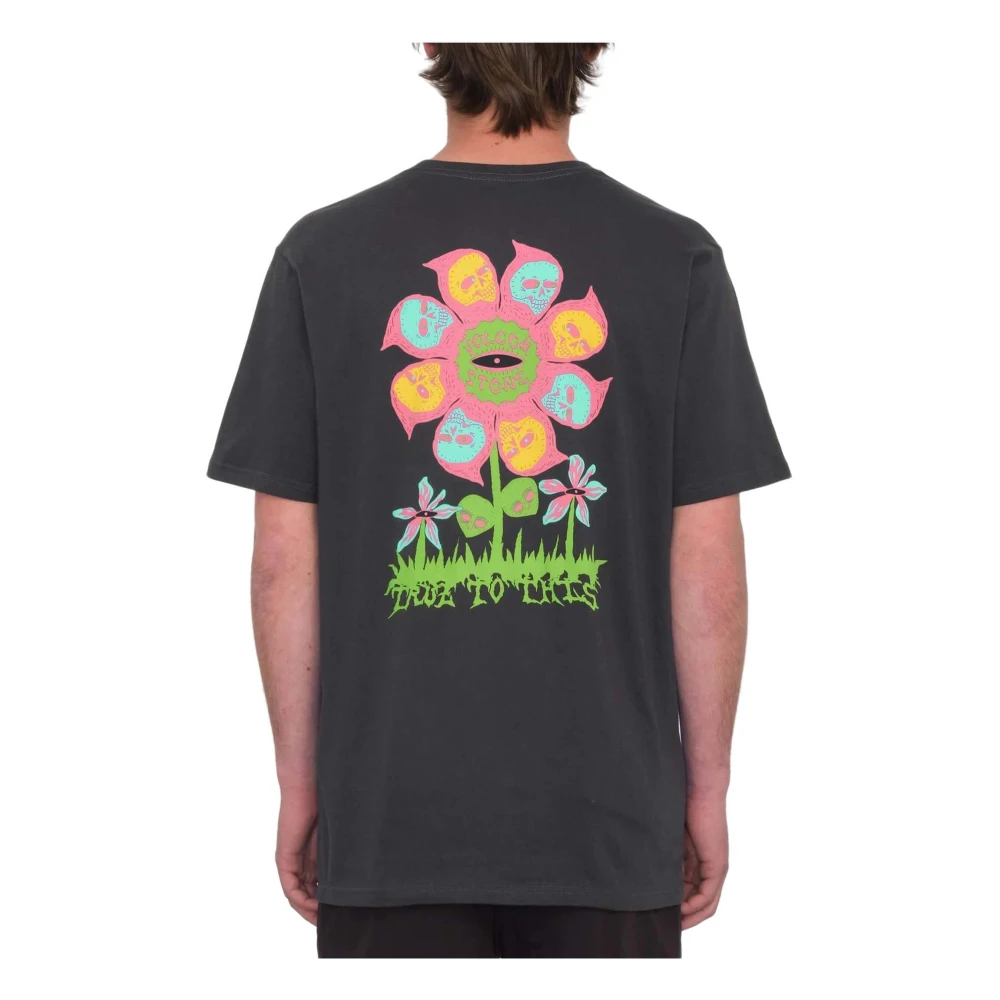 Volcom Bloemknoppen T-shirt Black Heren