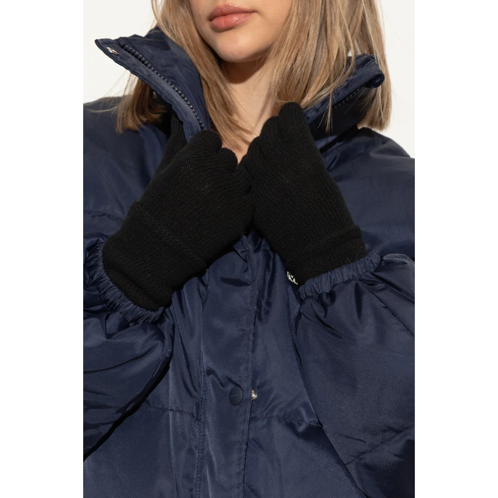 Emporio Armani Wollen handschoenen Black Dames