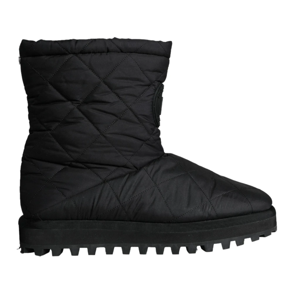 Dolce & Gabbana Men's Black Mid Calf Boots