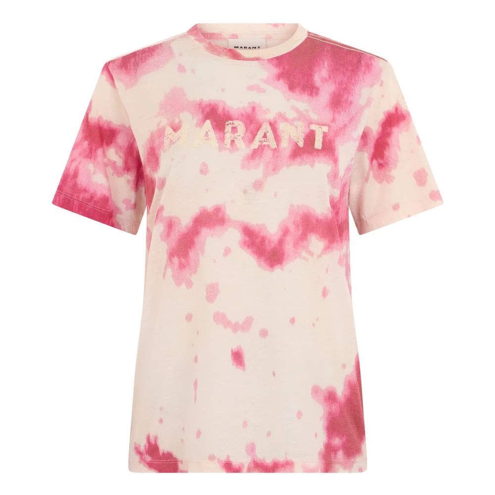 Isabel Marant Women's Pink Tie-Dye T-Shirt