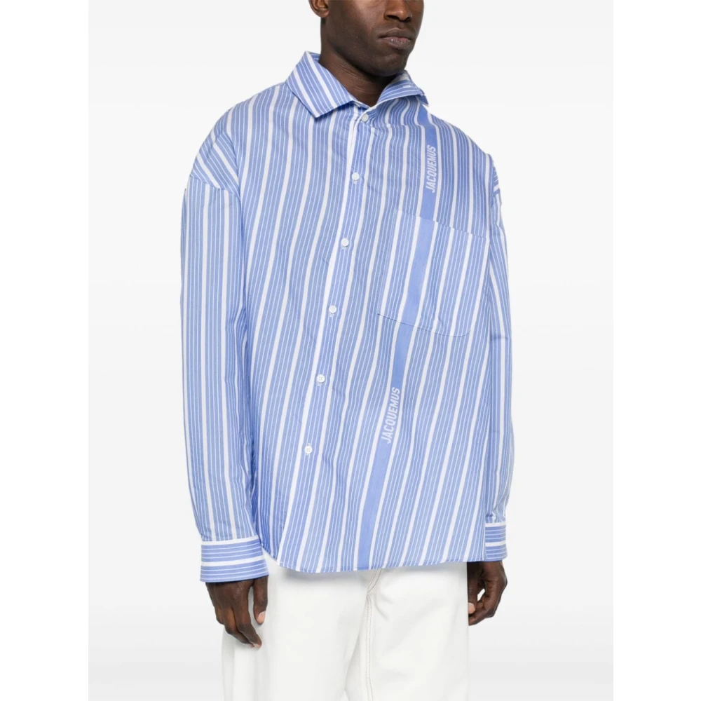 Jacquemus Shirts Blue Heren