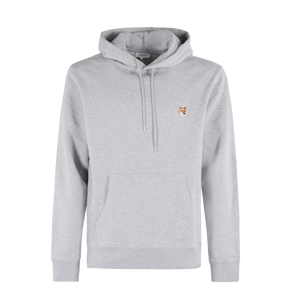 Maison Kitsuné Hoofd Patch Hoodie Gray Heren