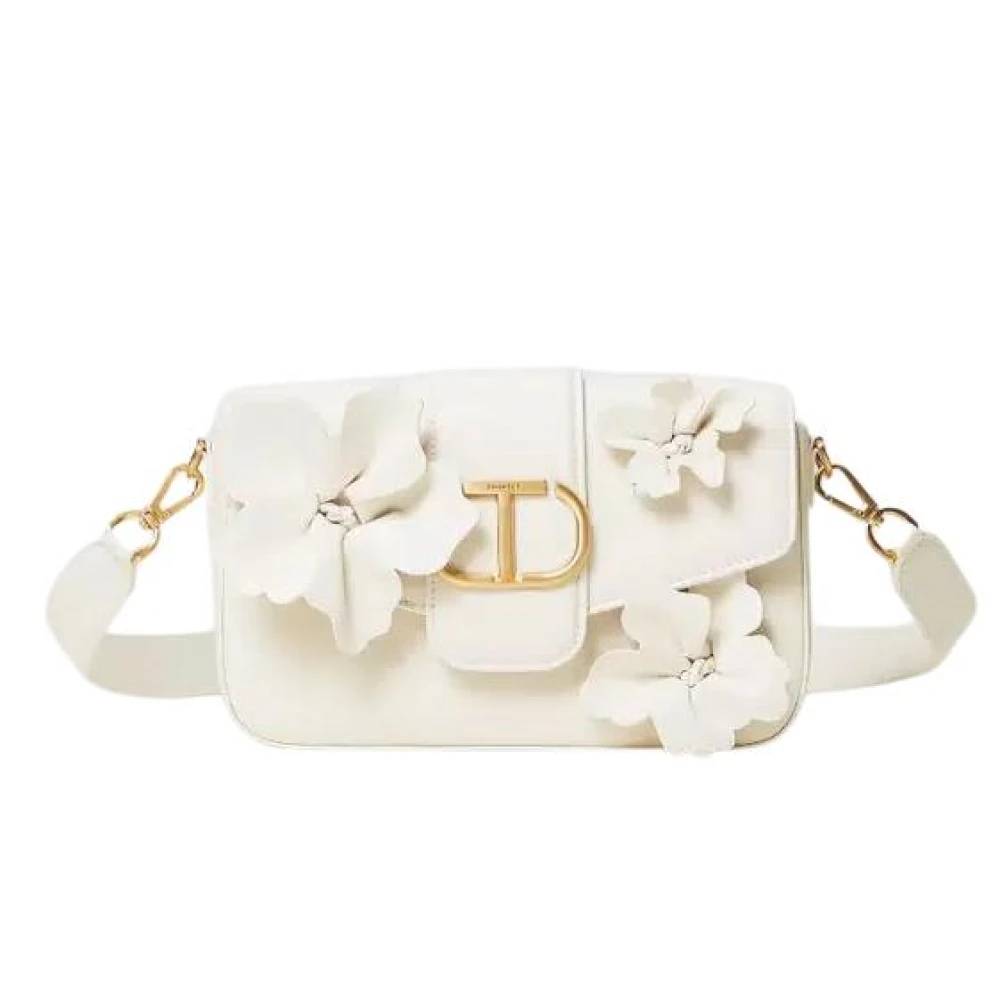 Twinset White Handbags, Female, One Size, Stylish Crossbody Handbag