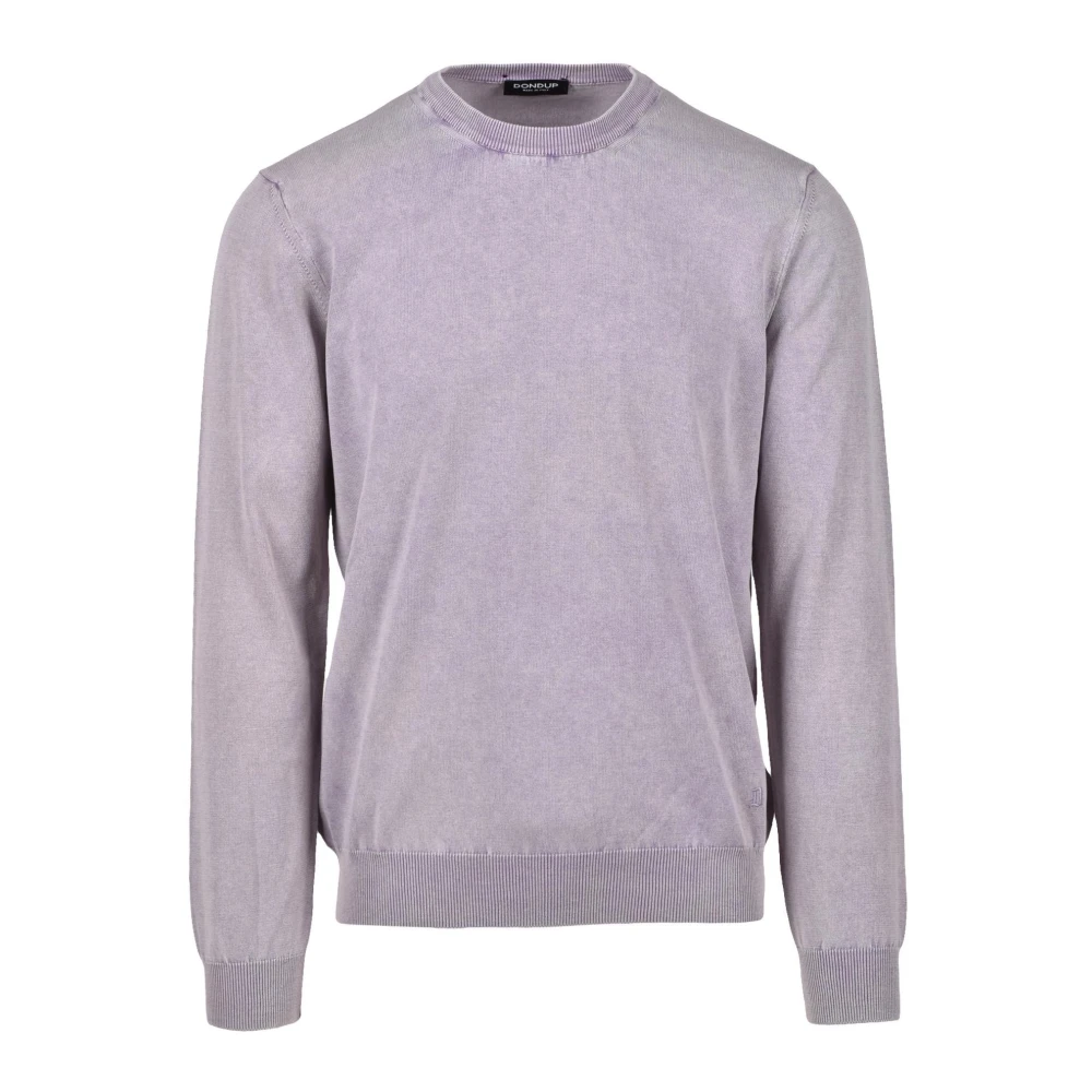 Dondup Katoenen Gebreide Trui Purple Heren