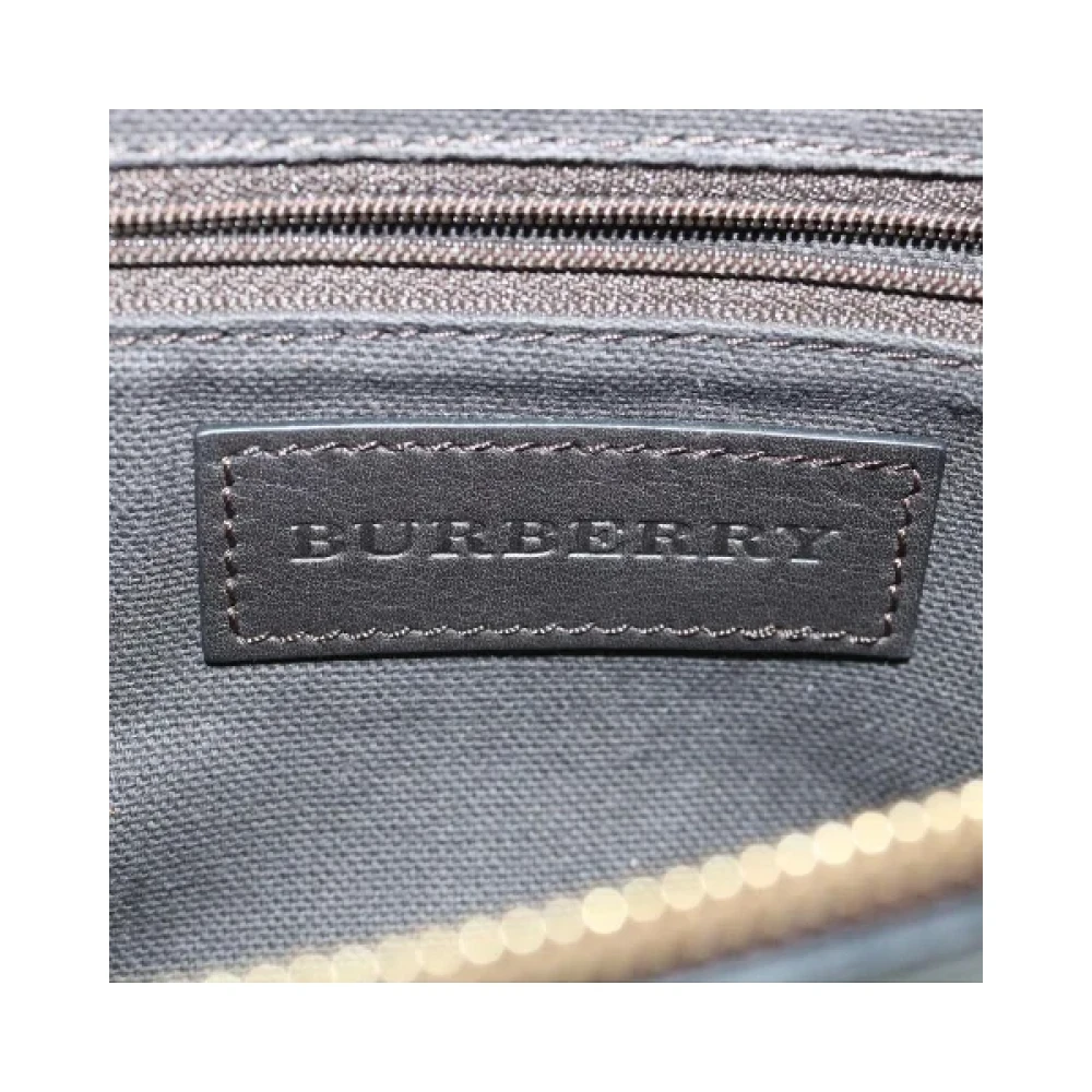 Burberry Vintage Pre-owned Cotton shoulder-bags Beige Dames