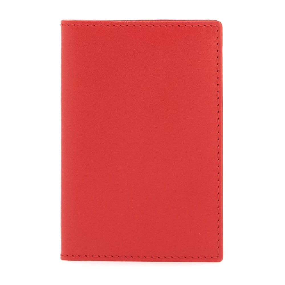 Comme des Garçons Compacte leren portemonnee Red Unisex