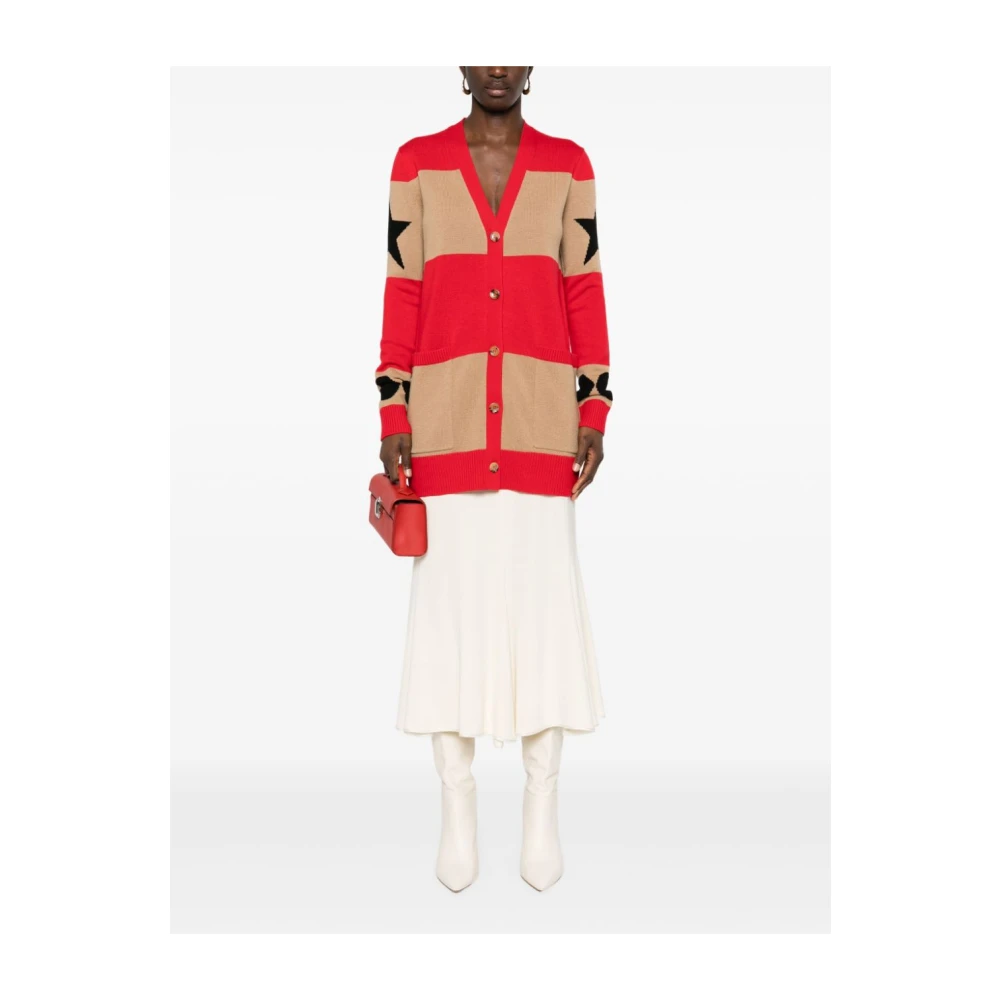 Max Mara Beige Gebreide Trui Aw24 Multicolor Dames