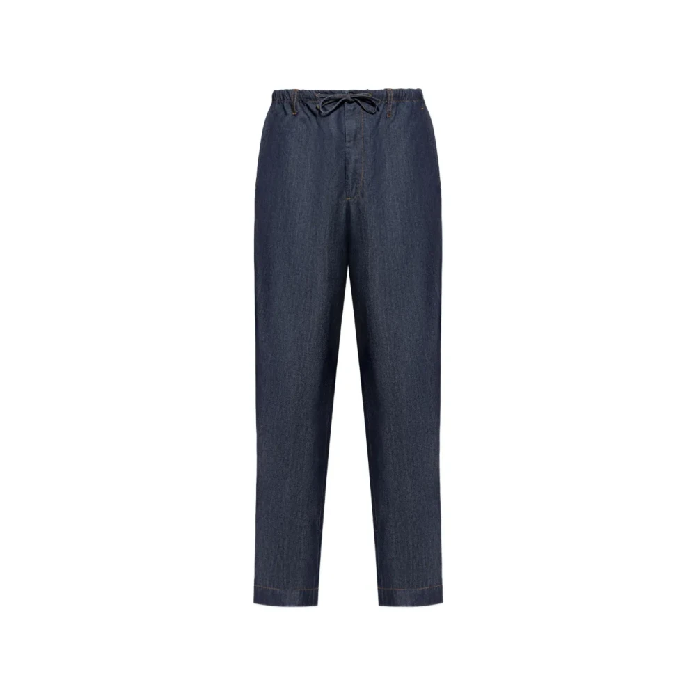 Dries Van Noten Blue Loose Fit Jeans, Male, M, Penny Trousers