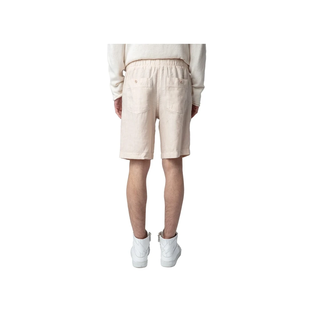 Zadig & Voltaire Korte Zomer Shorts Beige Heren