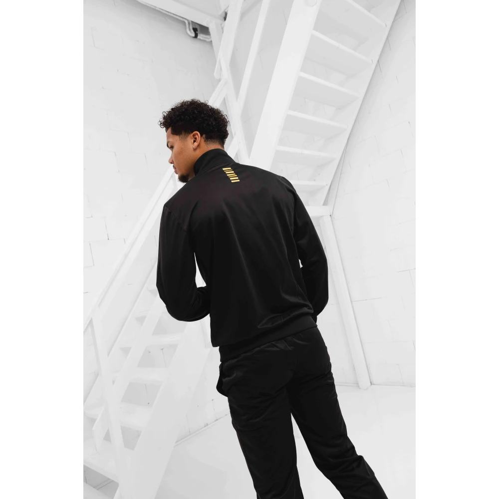 Emporio Armani Zwart Goud Heren Trainingspak Stijlvol Model Black Heren