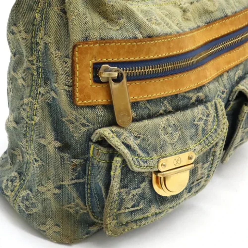 Louis Vuitton Vintage Pre-owned Denim louis-vuitton-bags Blue Dames