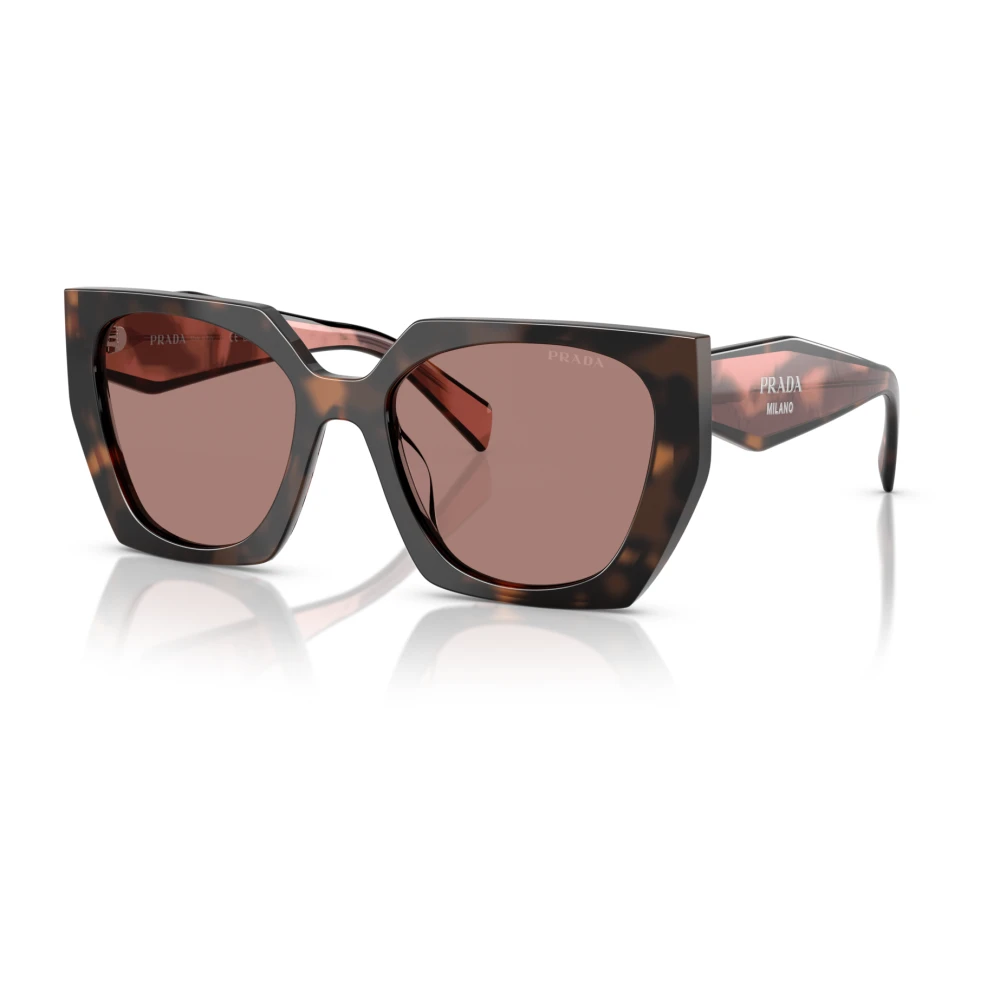 Prada Sunglasses, Female, 54 Mm, Opal Tone Square Sunglasses Brown