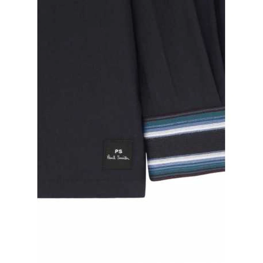 Paul Smith Blauw Gestreept Jersey Overshirt M2R 172Z N21951 49 Blue Heren