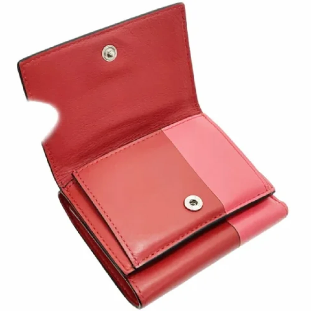 Loewe Pre-owned Leather wallets Pink Dames
