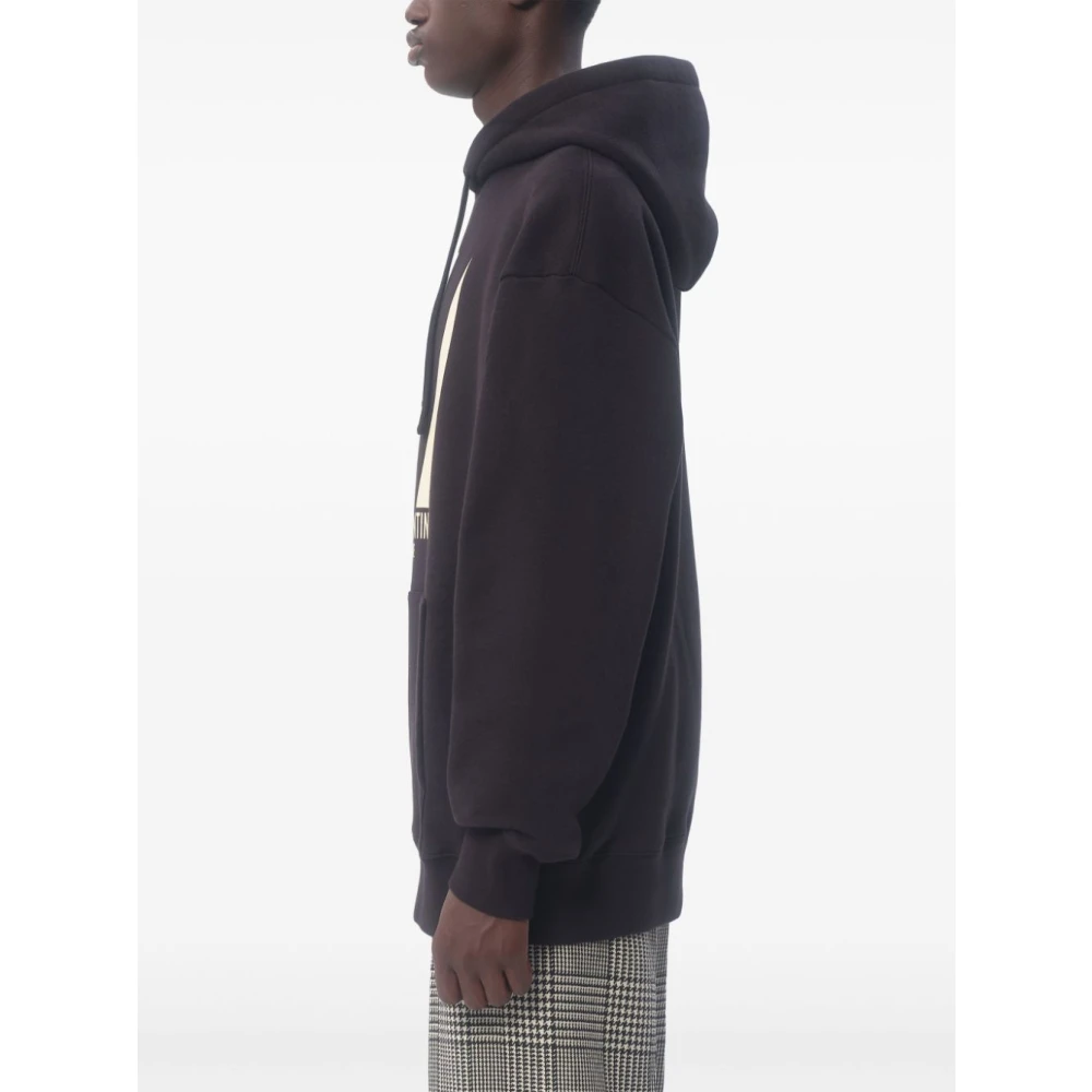 Valentino Garavani Zwarte Hoodie Casual Stijl Black Heren