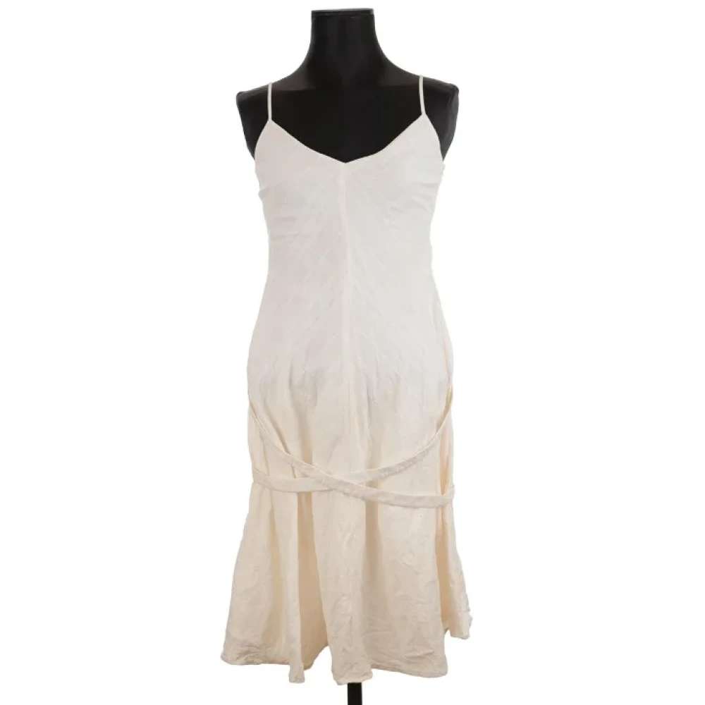 Burberry Vintage Pre-owned Fabric dresses White Dames