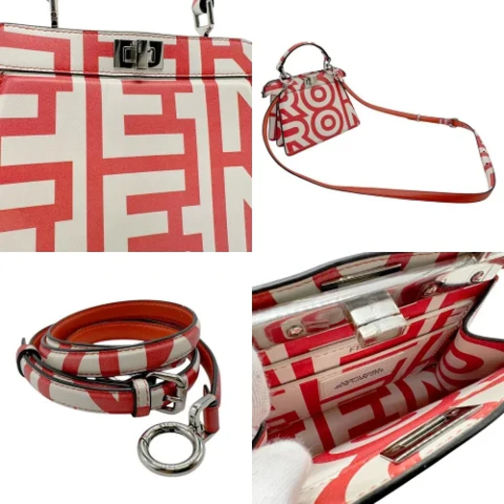 Fendi Vintage Pre-owned Leather fendi-bags Red Dames