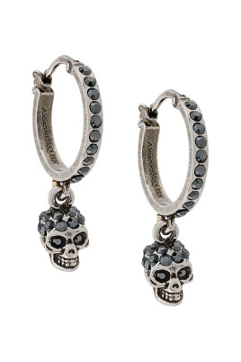 antique-silver-hoop-earrings-with-crystals