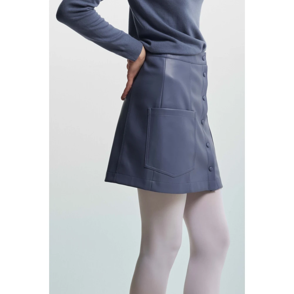 Kocca Rok met knopen aan de voorkant Blue Dames