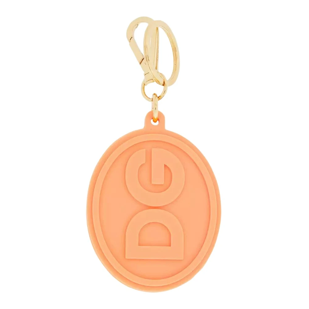 Dolce & Gabbana Mannelijk Oranje Accessoires Heren, One Size, Sleutelhanger Met Stijl/Model Naam