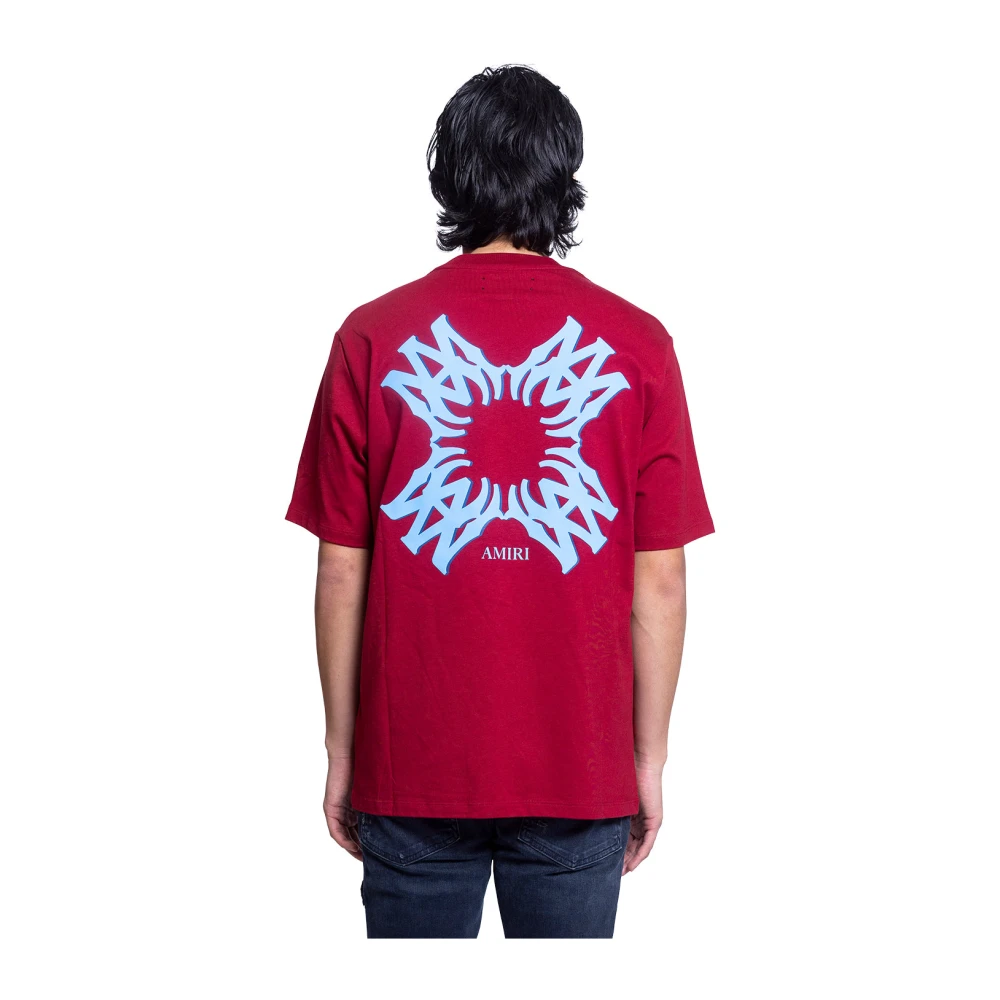 Amiri Rode Quad Tee Shirt Red Heren