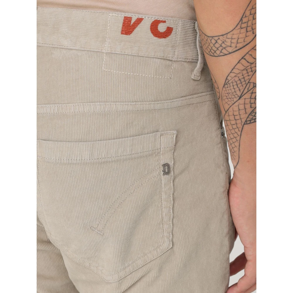 Dondup Fluwelen George Broek Beige Heren