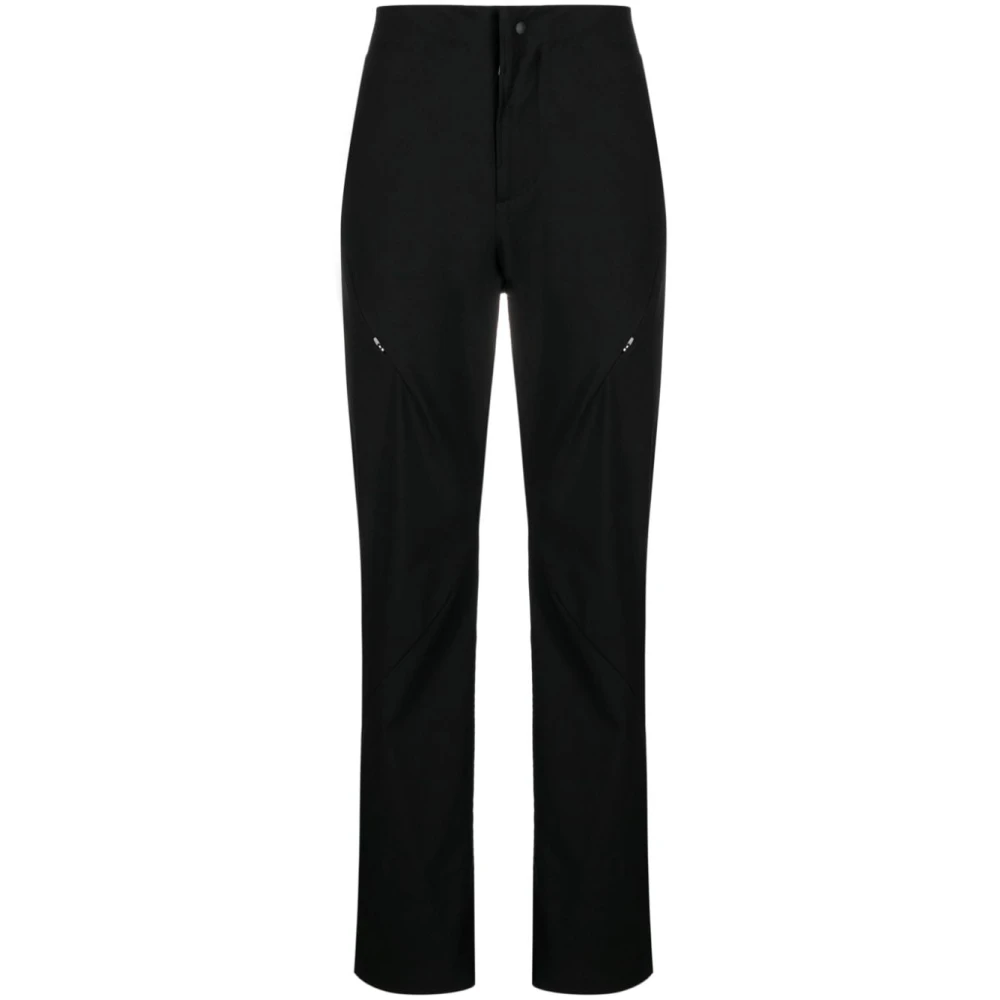 Post Archive Faction Zwarte hoge taille broek met ritssluiting zakken Black Heren