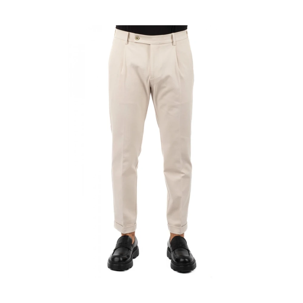 Berwich Herenbroek Klassieke Stijl White Heren