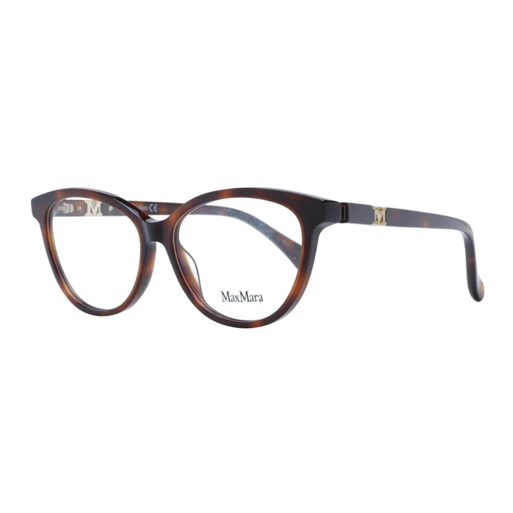 Max Mara Women's Brown Glasses, One Size, Stylish Butterfly Optical Frames
