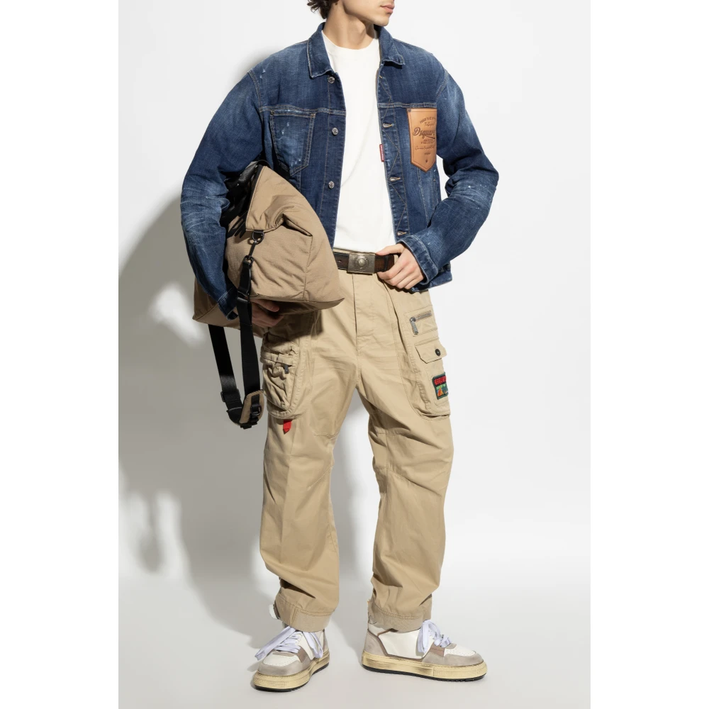 Dsquared2 Wollen trui Yellow Heren