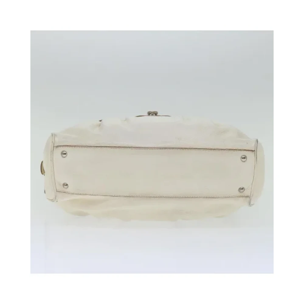 Salvatore Ferragamo Pre-owned Leather shoulder-bags White Dames
