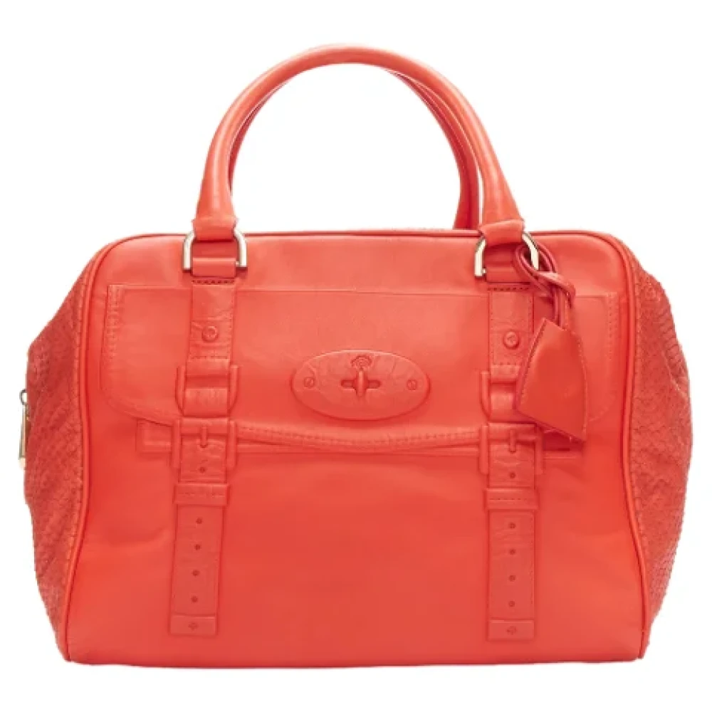 Mulberry Pre-owned Leather handbags Red Dames