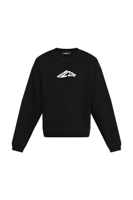 sweatshirt-graphique-noir-avec-coutures-contrastees