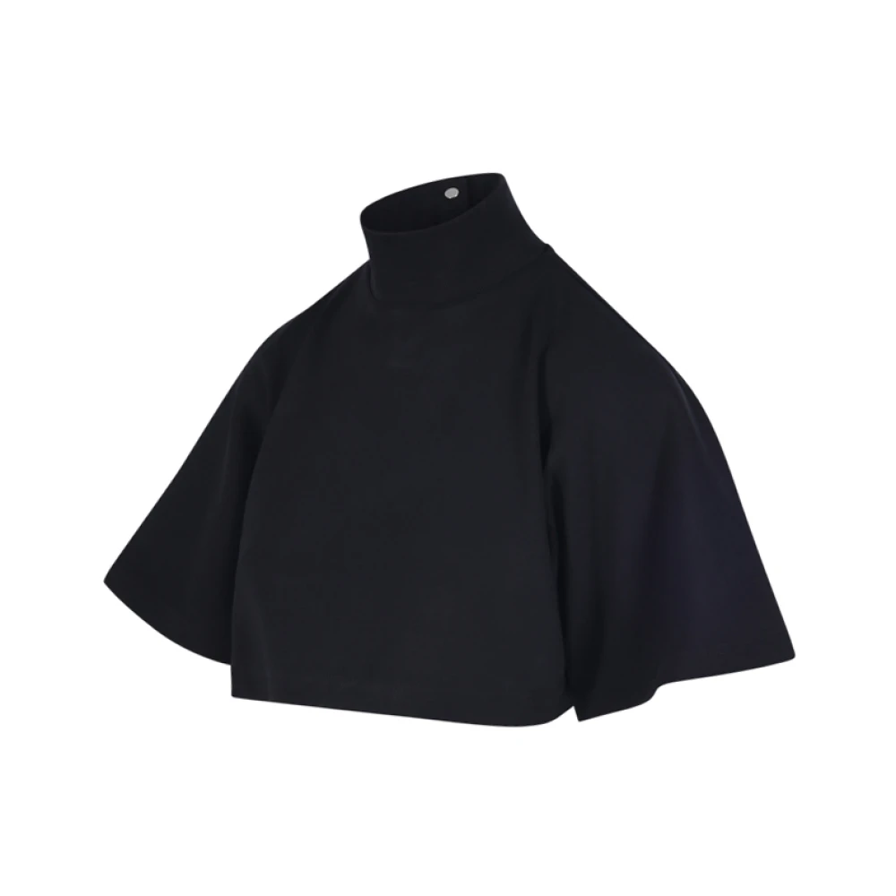 Alaïa Highneck T-shirt in zwart Black Dames