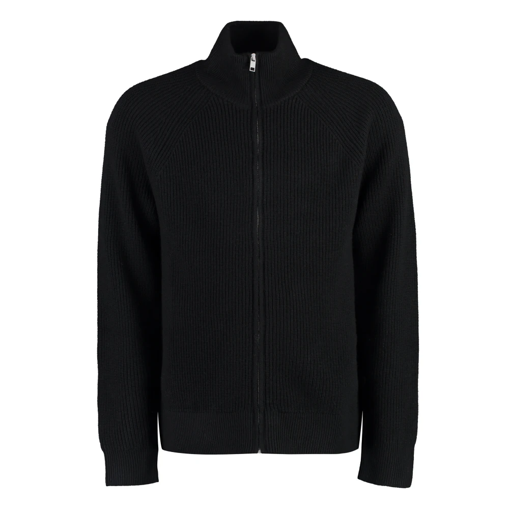 Isabel marant Hoge Kraag Rits Cardigan Black Heren