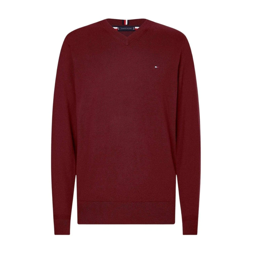 Tommy Hilfiger Herren Dunkelrot Pullover Pima Mw0mw28047 Regular Fit - Bild 2