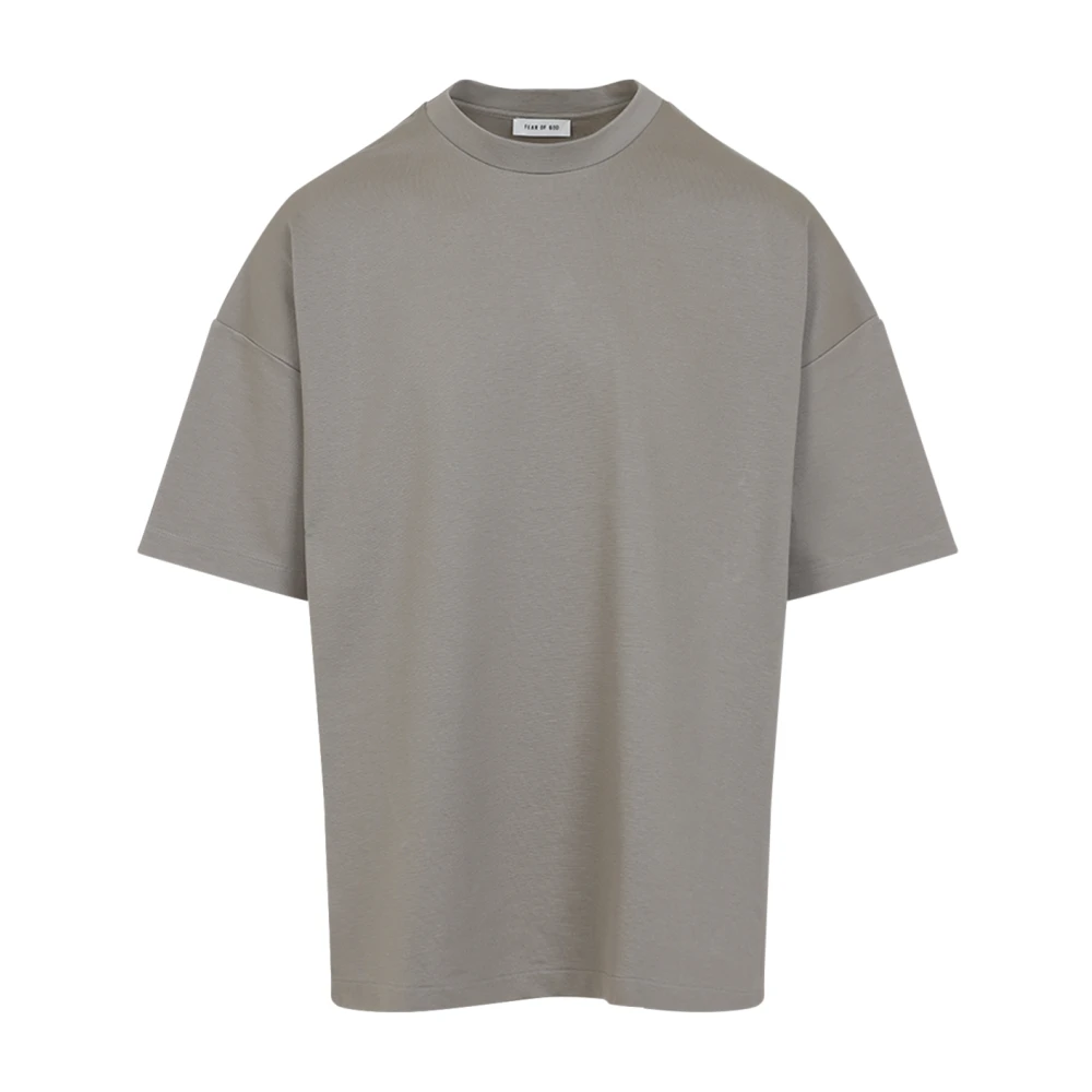 Fear Of God Stoffige Beige T-shirt Gray Heren