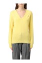 pull-en-cachemire-jaune-a-col-en-v