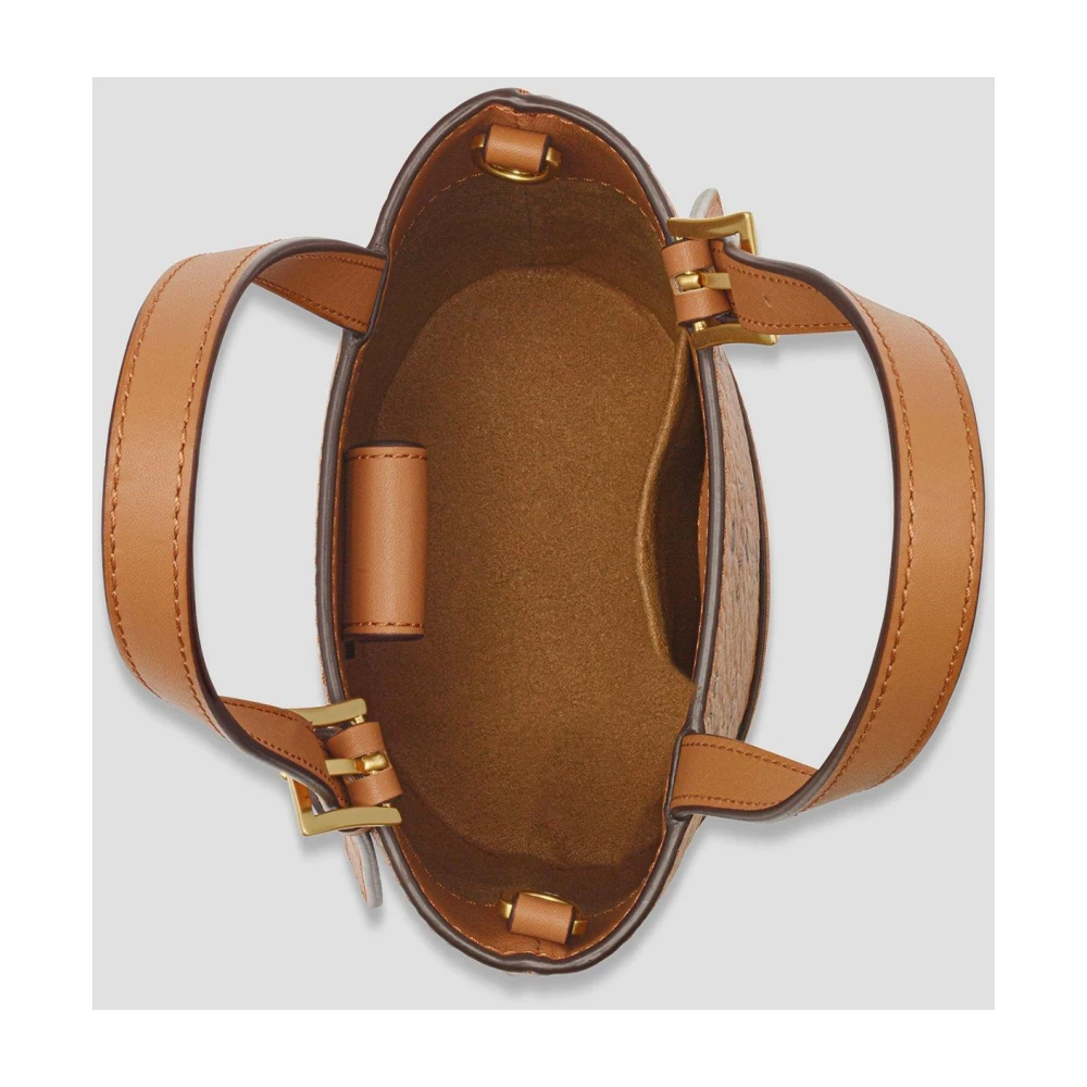 MCM Aren Schoudertas in Visetos Brown Dames
