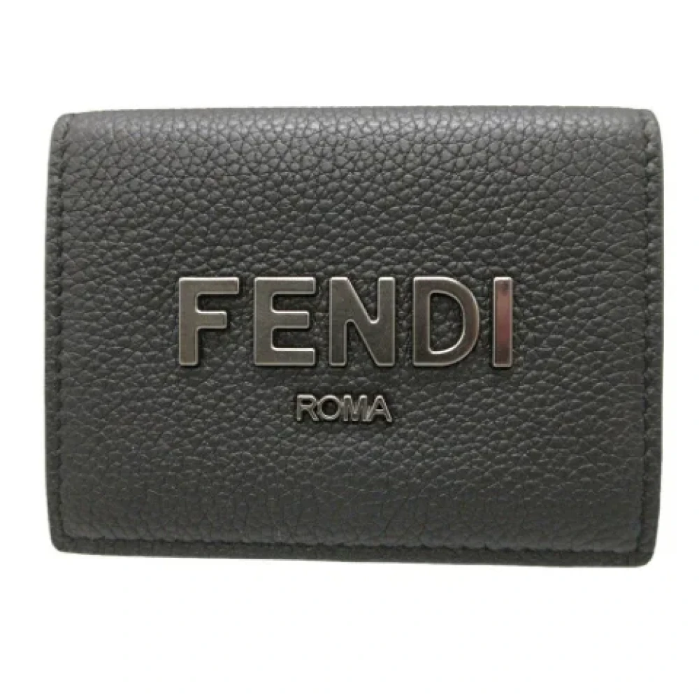 Fendi Vintage Pre-owned Leather wallets Black Unisex